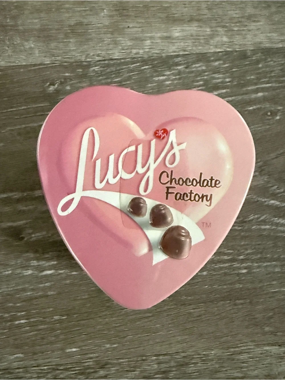 I Love Lucy Chocolate Factory Collectible Wristwatch in Heart Shaped Tin.
